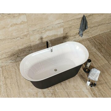 Акриловая ванна Aquanet Family Smart черный матовый
