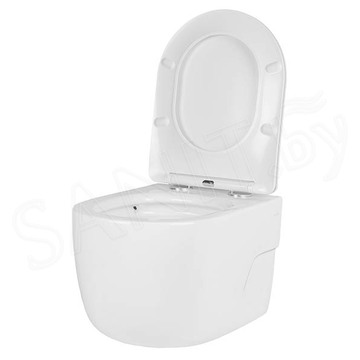 Комплект инсталляции Grohe Rapid SL 38772001 с брашированной кнопкой и подвесным унитазом Roxen Porto 530155-01