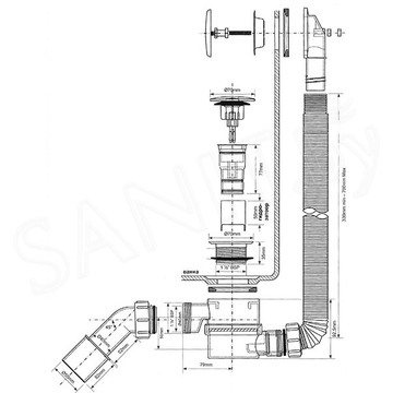 Сифон для ванны McAlpine MRB11