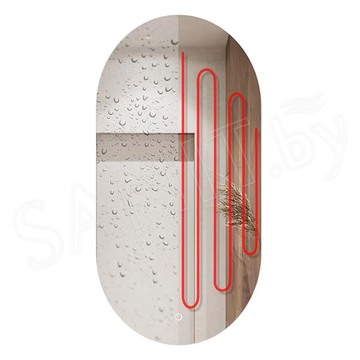 Зеркало Emze Led Oval с подсветкой и подогревом