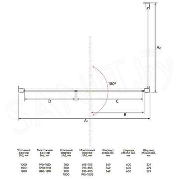 Душевой уголок Veconi RV-034R