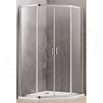 Душевой уголок Adema GLASS line penta матовый