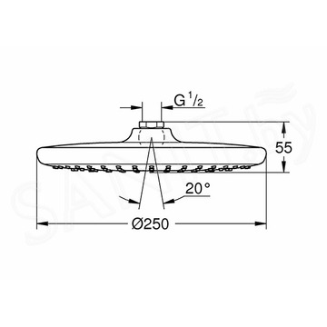 Верхний душ Grohe Tempesta 250 26662000
