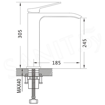 Смеситель для умывальника Shevanik S4011G