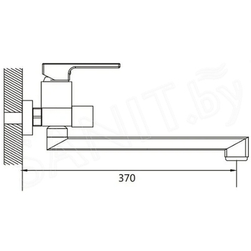 Смеситель для ванны Shevanik S9622T