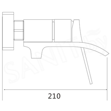 Смеситель для ванны Shevanik S4002G