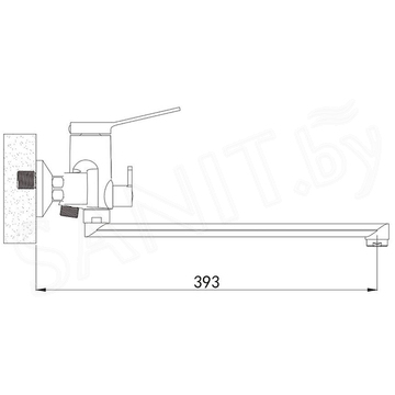 Смеситель для ванны Shevanik S6222