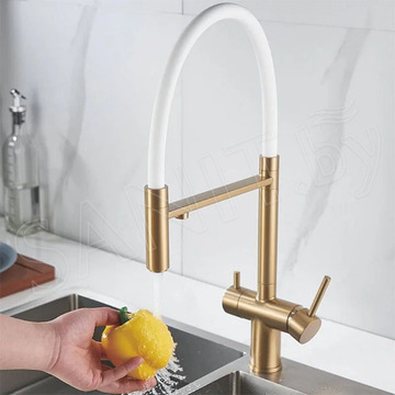 Смеситель для кухонной мойки Shevanik S178G с подключением к фильтру воды