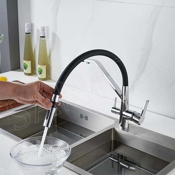 Смеситель для кухонной мойки Shevanik S278 с подключением к фильтру воды