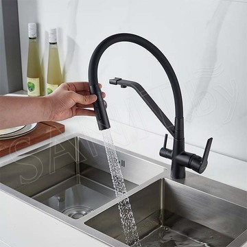 Смеситель для кухонной мойки Shevanik S278H с подключением к фильтру воды