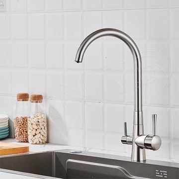 Смеситель для кухонной мойки Shevanik S428L с подключением к фильтру воды