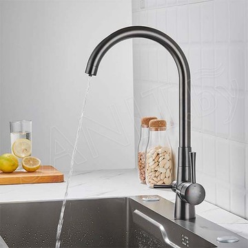 Смеситель для кухонной мойки Shevanik S428T с подключением к фильтру воды