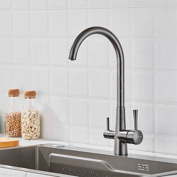 Смеситель для кухонной мойки Shevanik S428T с подключением к фильтру воды