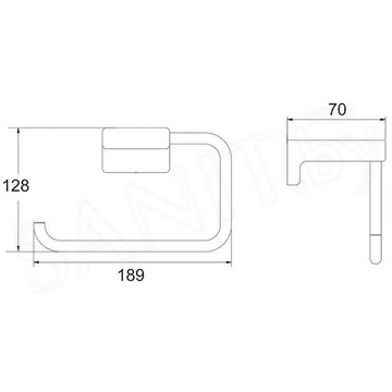 Держатель для полотенец Rose RG1806H