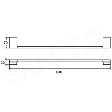 Держатель для полотенец Rose RG1817C