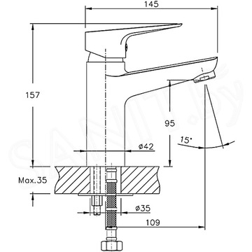 Смеситель для умывальника Haiba HB10506