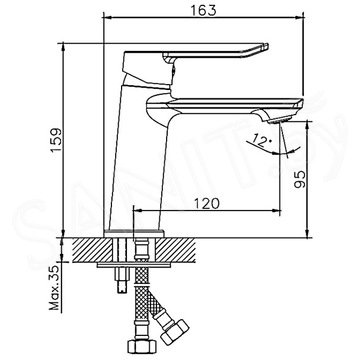 Смеситель для умывальника Haiba HB10556