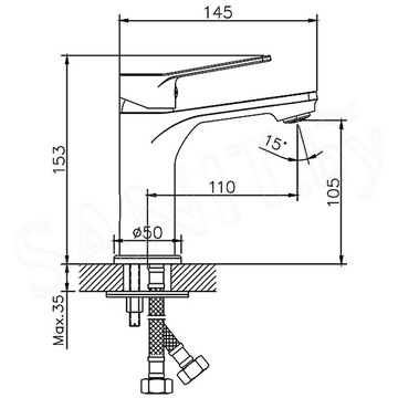 Смеситель для умывальника Haiba HB10559