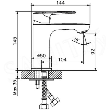 Смеситель для умывальника Haiba HB10563