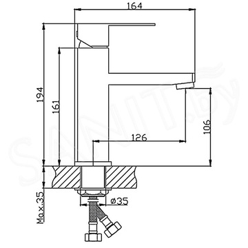 Смеситель для умывальника Haiba HB10803