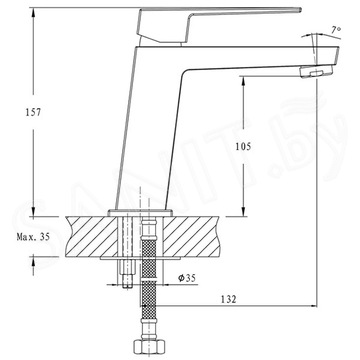 Смеситель для умывальника Haiba HB11191