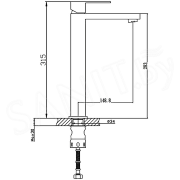 Смеситель для умывальника Haiba HB11803-7