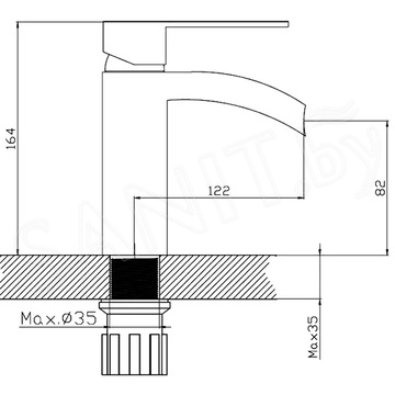 Смеситель для умывальника Haiba HB13505-8