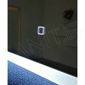 Зеркало Пекам Marta1 с сенсором + часы 90 / 100 / 110 / 120 / 140