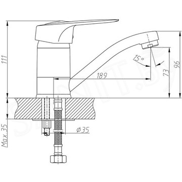 Смеситель для кухонной мойки Haiba HB4504
