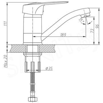 Смеситель для кухонной мойки Haiba HB4504-2