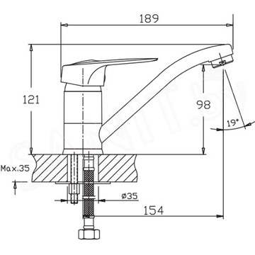 Смеситель для кухонной мойки Haiba HB4537