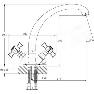 Смеситель для кухонной мойки Haiba HB4724
