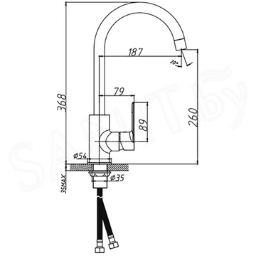 Смеситель для кухонной мойки Haiba HB70505-3