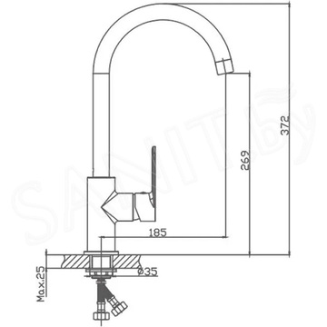 Смеситель для кухонной мойки Haiba HB70617