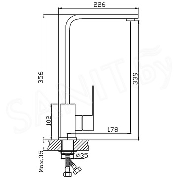 Смеситель для кухонной мойки Haiba HB70803
