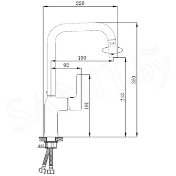 Смеситель для кухонной мойки Haiba HB70814-7