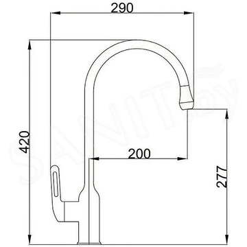 Смеситель для кухонной мойки Haiba HB71825-7
