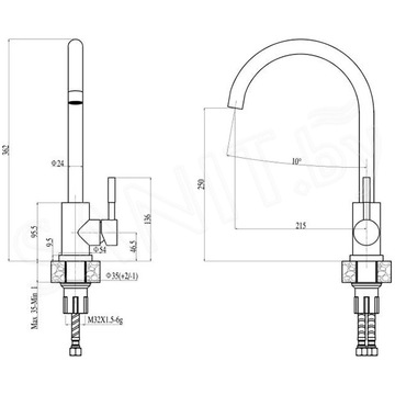 Смеситель для кухонной мойки Haiba HB72304-3