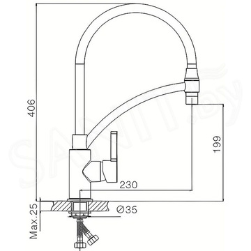 Смеситель для кухонной мойки Haiba HB72505