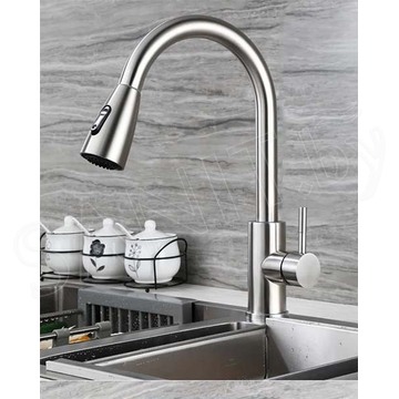 Смеситель для кухонной мойки Haiba HB73304-2 с выдвижным изливом