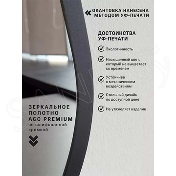 Зеркало Emze NF UV.NF.49.115.CHE черное