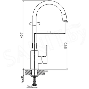 Смеситель для кухонной мойки Haiba HB73505-8