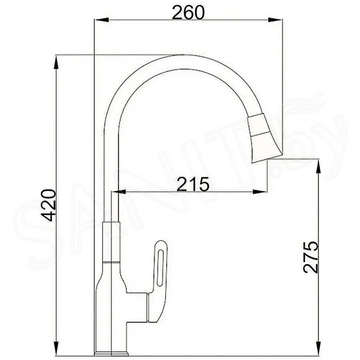 Смеситель для кухонной мойки Haiba HB73825-7