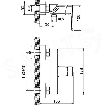 Смеситель для биде Haiba HB55176