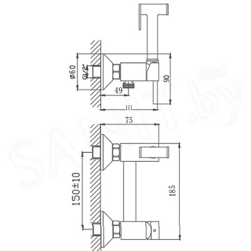 Смеситель для биде Haiba HB5520
