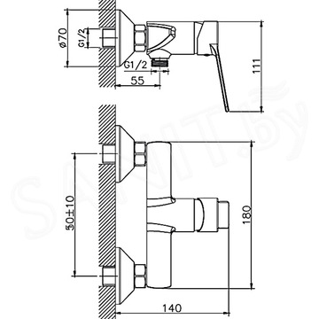 Смеситель для биде Haiba HB55559