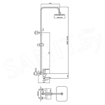 Душевая стойка Haiba HB2402