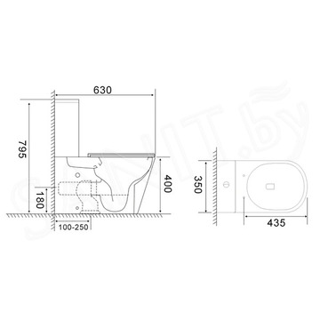 Напольный унитаз Cerutti Piera Tornado CT10560 безободковый с крышкой Soft Close
