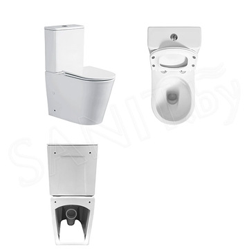 Напольный унитаз Cerutti Piera Tornado CT10560 безободковый с крышкой Soft Close