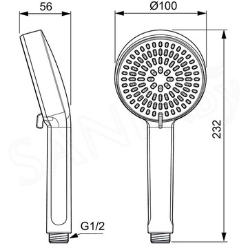 Душевая лейка Ideal Standard Alu+ BD580AA
